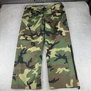 USGI Woodland BDU Camouflage Cold Weather Pants Trousers Goretex - Large Regular